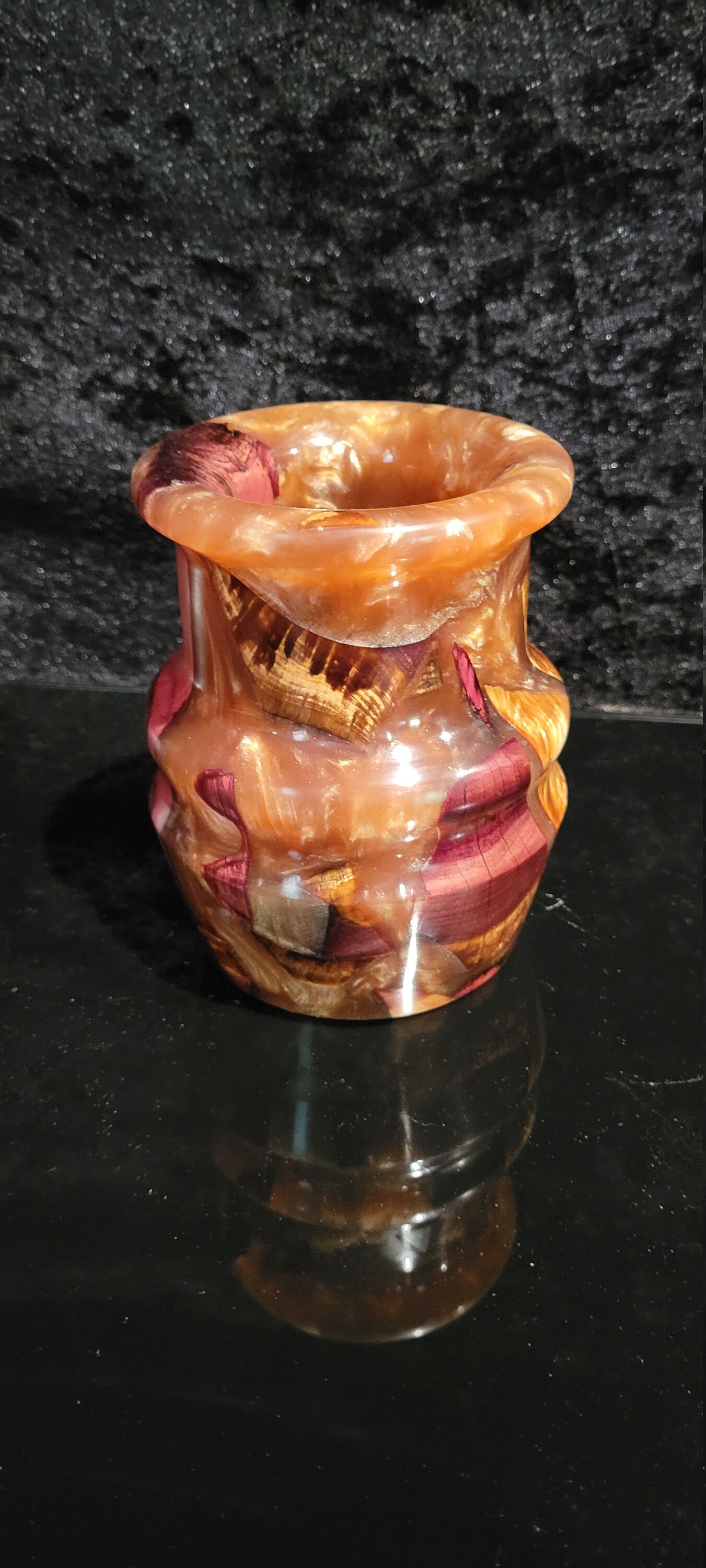 Vase en bois de cèdre et résine époxy / vase végétal / vase Etsy