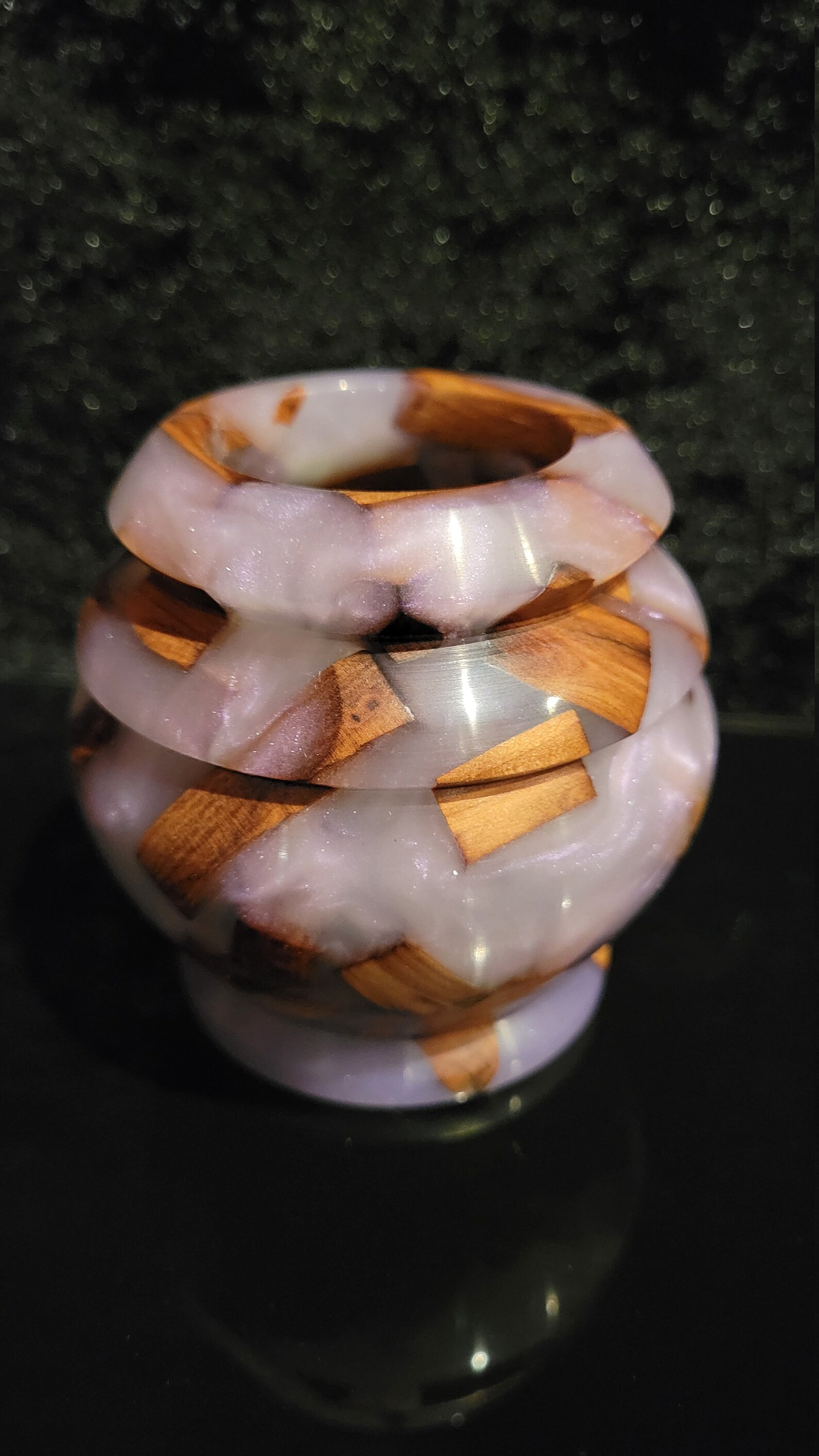 Wood & Epoxy Resin Vase / Plant Vase / Decorative Vase / Small Etsy