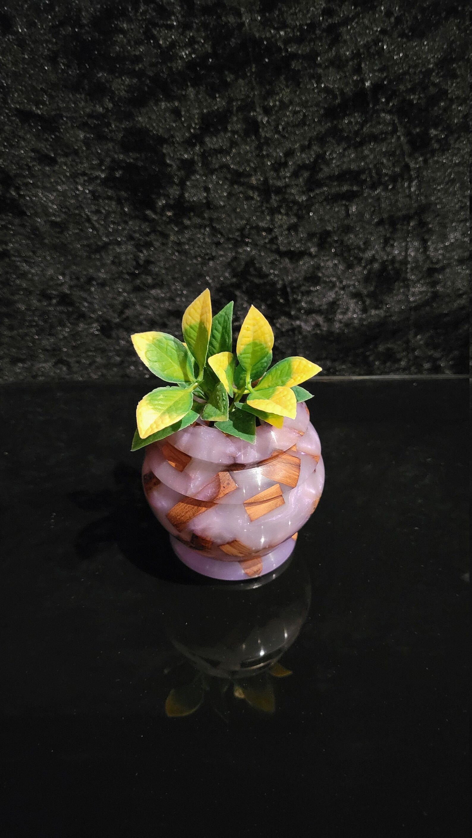 Wood & Epoxy Resin Vase / Plant Vase / Decorative Vase / Small Etsy