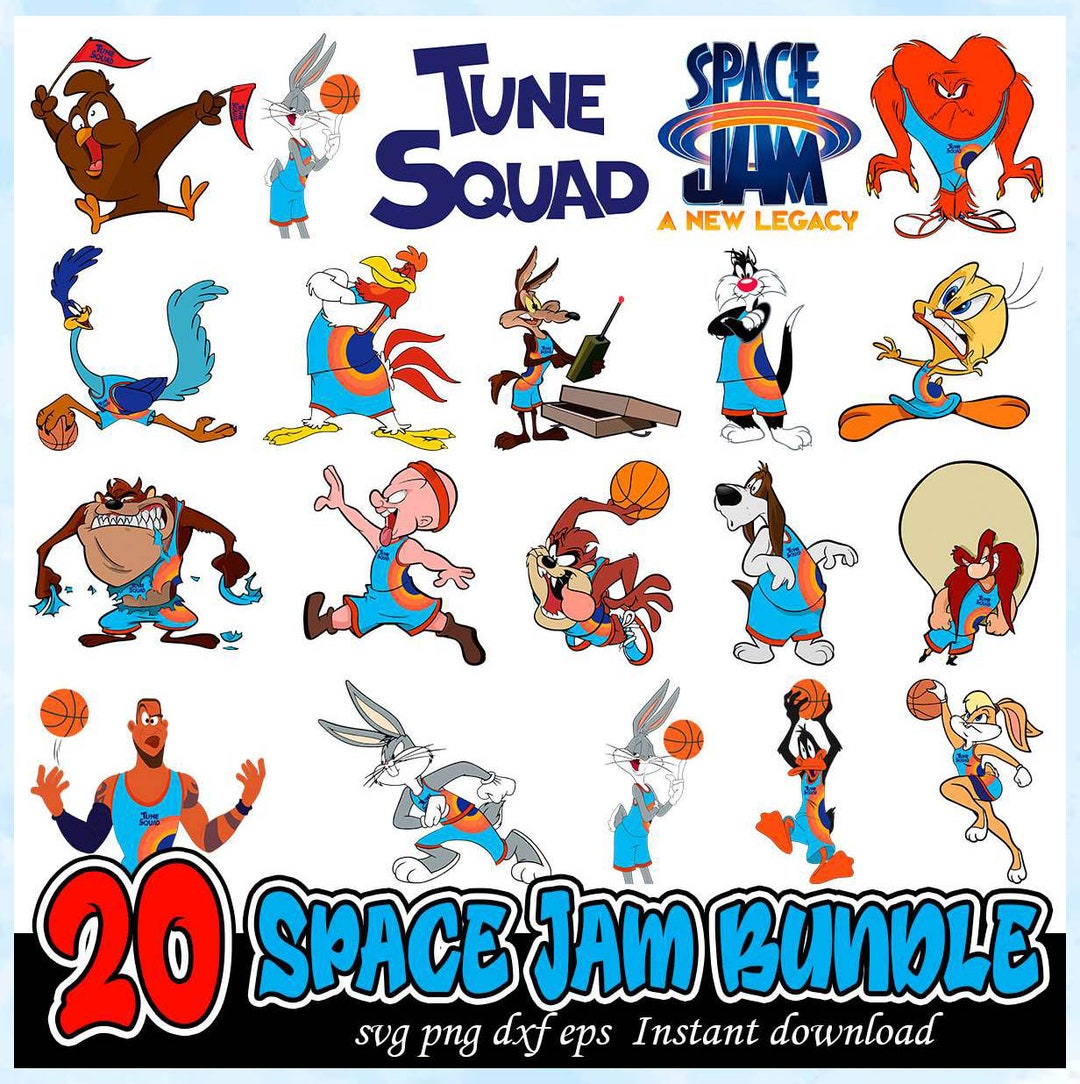 Bundle Space Jam 2 Svg, Tune Squad Svg, Looney Tunes Space Jam Toon Squad Svg, Bugs Bunny Svg - Etsy