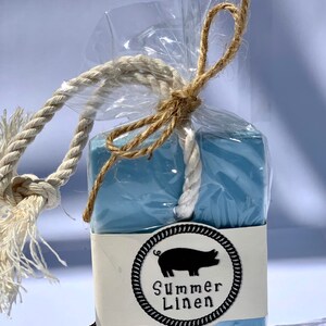 Summer Linen Donkey Milk Soap On a Rope