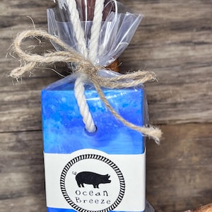 Ocean Breeze Donkey Milk Soap On a Rope