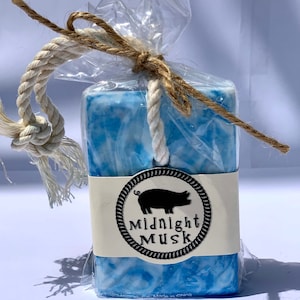 Midnight Musk Donkey Milk Soap On a Rope