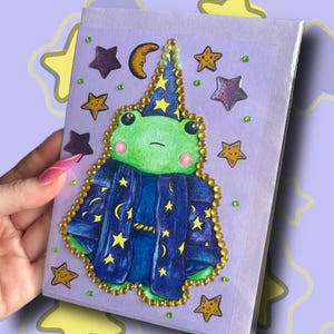 Froggy Wizard Greeting Card