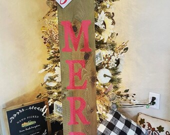 Be Merry Welcome Porch Sign