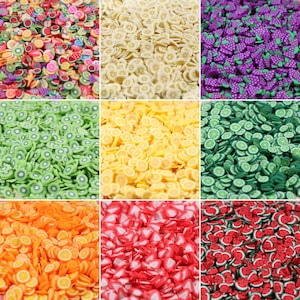 Fimo Frucht Scheiben - Polymer - DIY und Harz Basteln - 5g