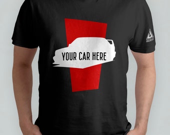 Unique Personal Car Design | Personalised T-Shirt | Custom Car T-Shirt | Gift For Petrolhead | First Car | Dream Car | Classic Car T-Shirt