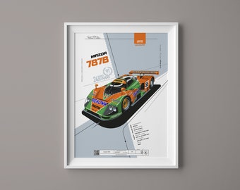 Mazda 787B Limited Edition High-quality Print | Gift for
