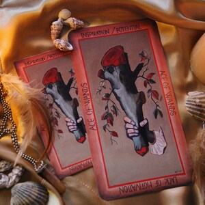 Print de carta de tarot: as de bastos