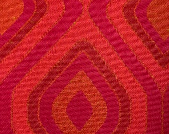 1970s Geometric Fabric: Double Face Upholstery & Curtains