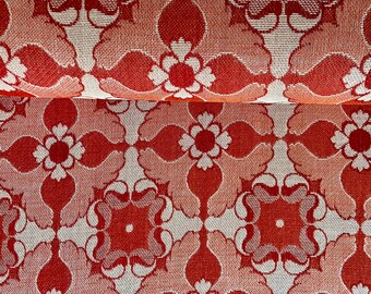Vintage fabric 70s Big Pattern Red Groovy Curtains Decor 1.20 m x 2.5 m