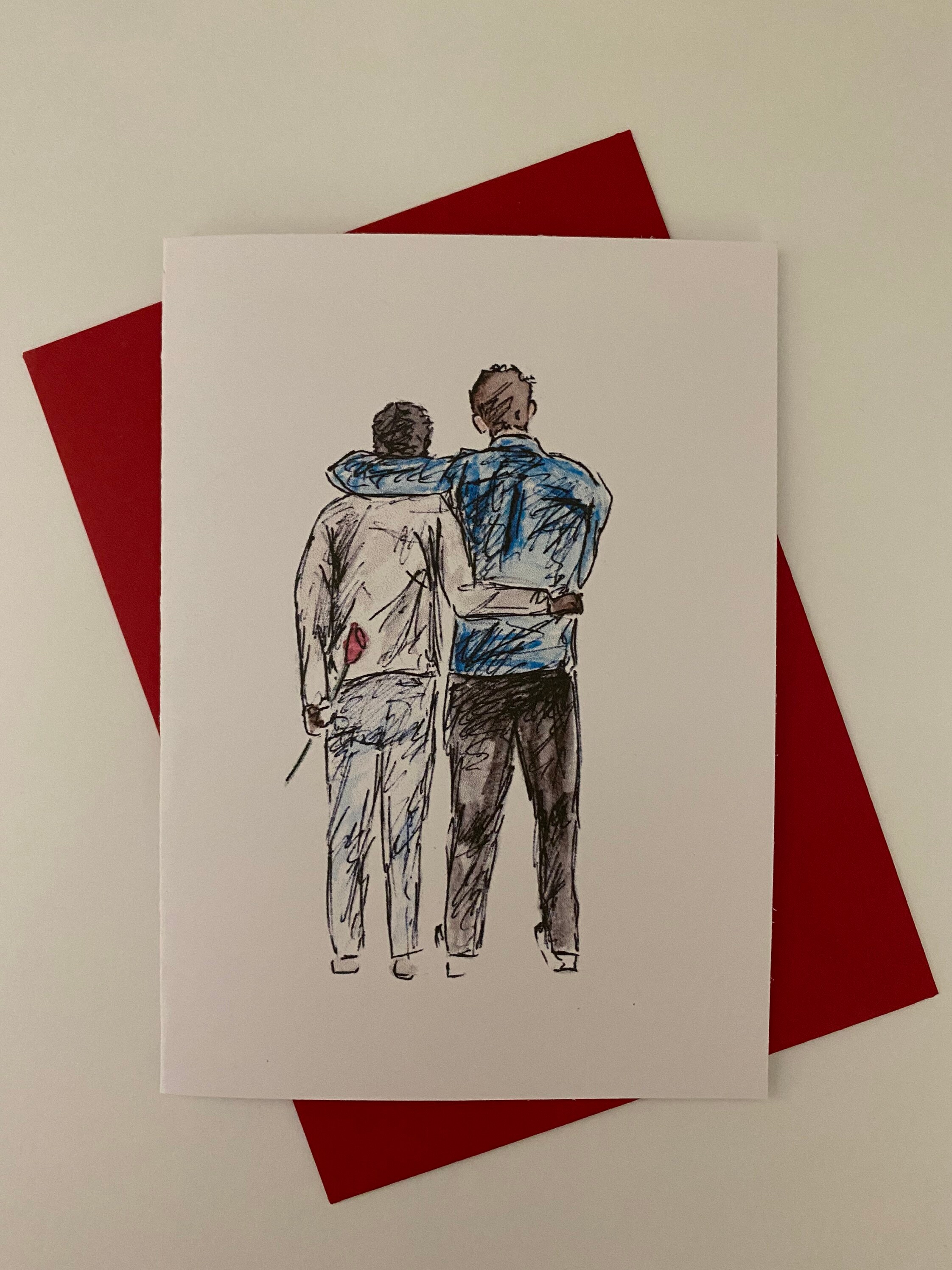 LGBTQ Valentines Card / Gay Valentines Card Men / Etsy