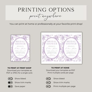 Vintage Floral Bridal Shower Invitation Template: Editable Canva Design (Digital) image 8