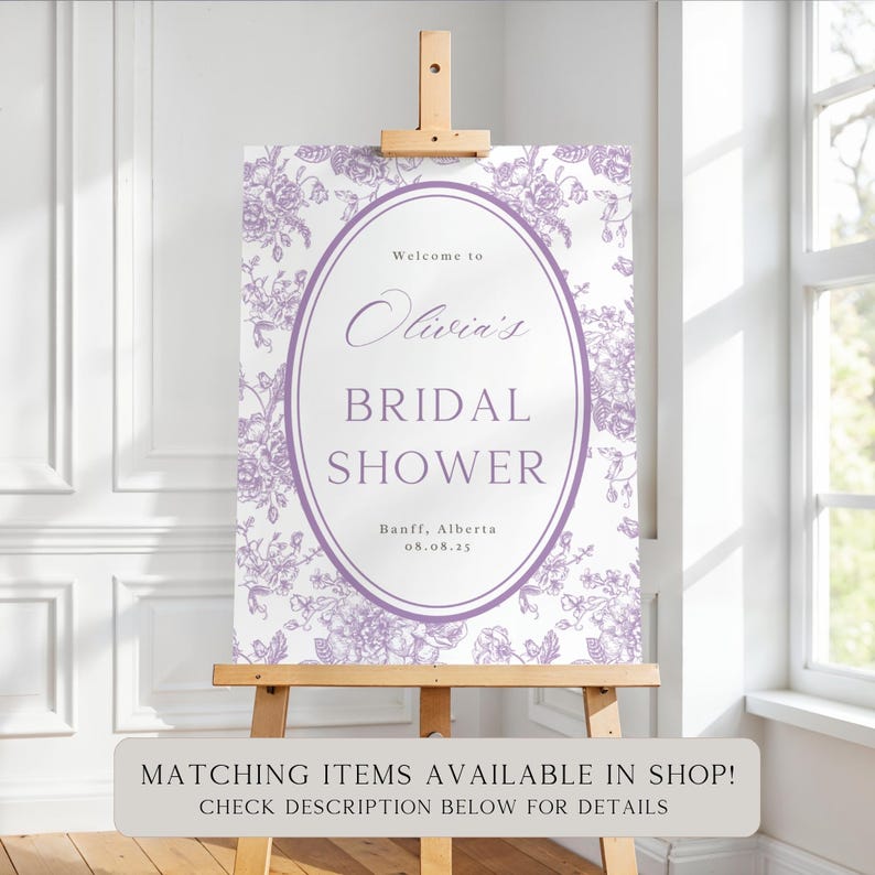 Vintage Floral Bridal Shower Invitation Template: Editable Canva Design (Digital) image 6