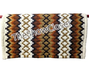 Coussinet De Selle Western Show - Laine Personnalisée - Coussin Ranch Spectacle