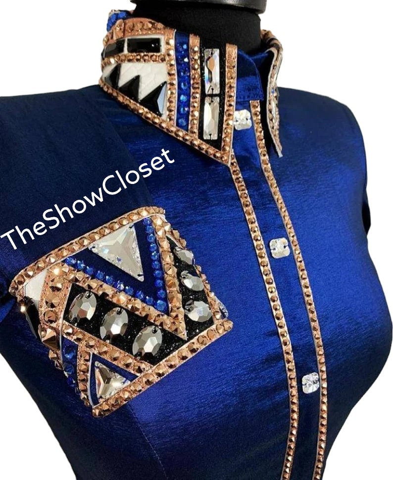 Ladies western show shirts shop with bling