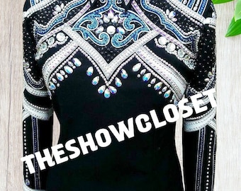 Women Western Show Jacket, Custom Rodeo Queen Showmanship Horsemanship Show Jacket, Western pleasure show clothes