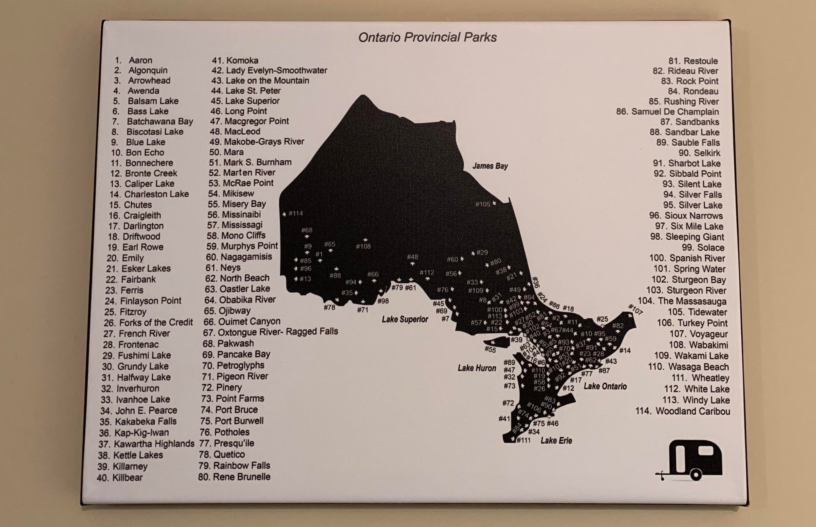 Ontario Parks Map