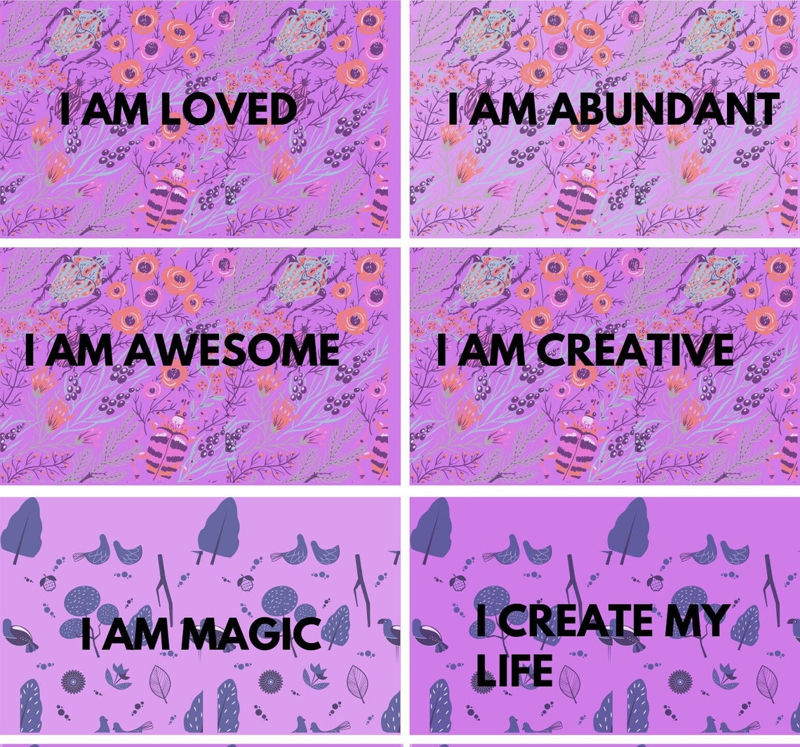 Printable Affirmations for Vision Board - Etsy