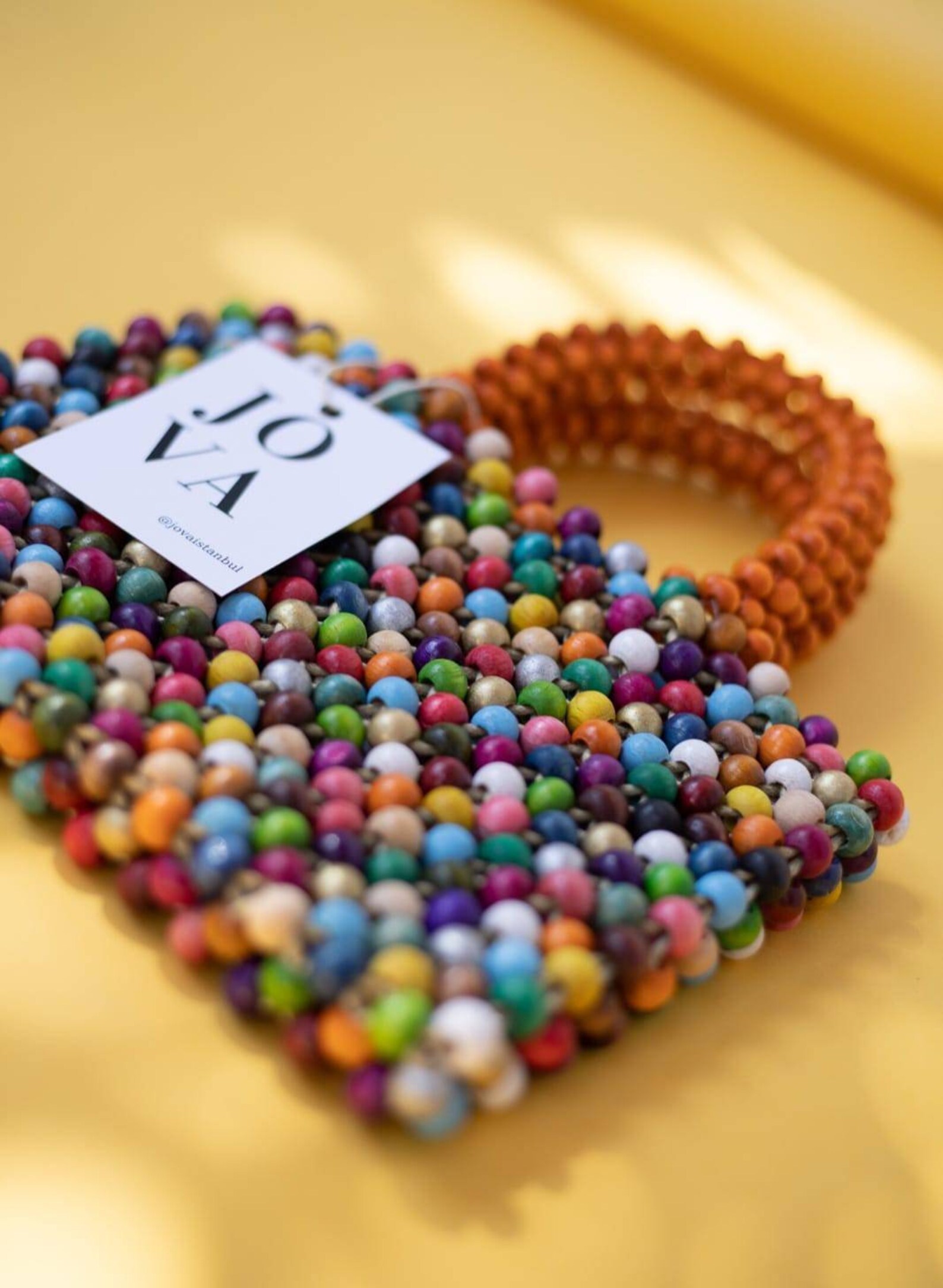 Wooden Bead Handmade Bag