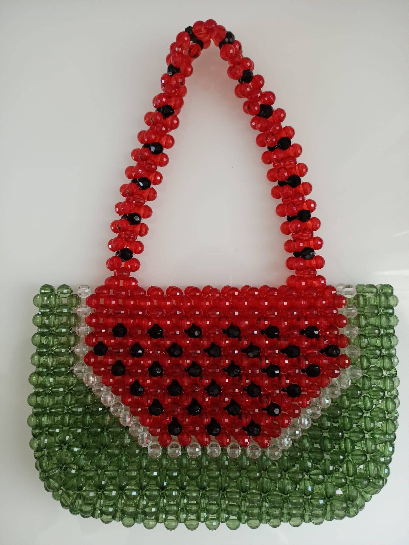 Handmade Bead Handbag Watermel Bead Purse Watermelon Bead - Etsy