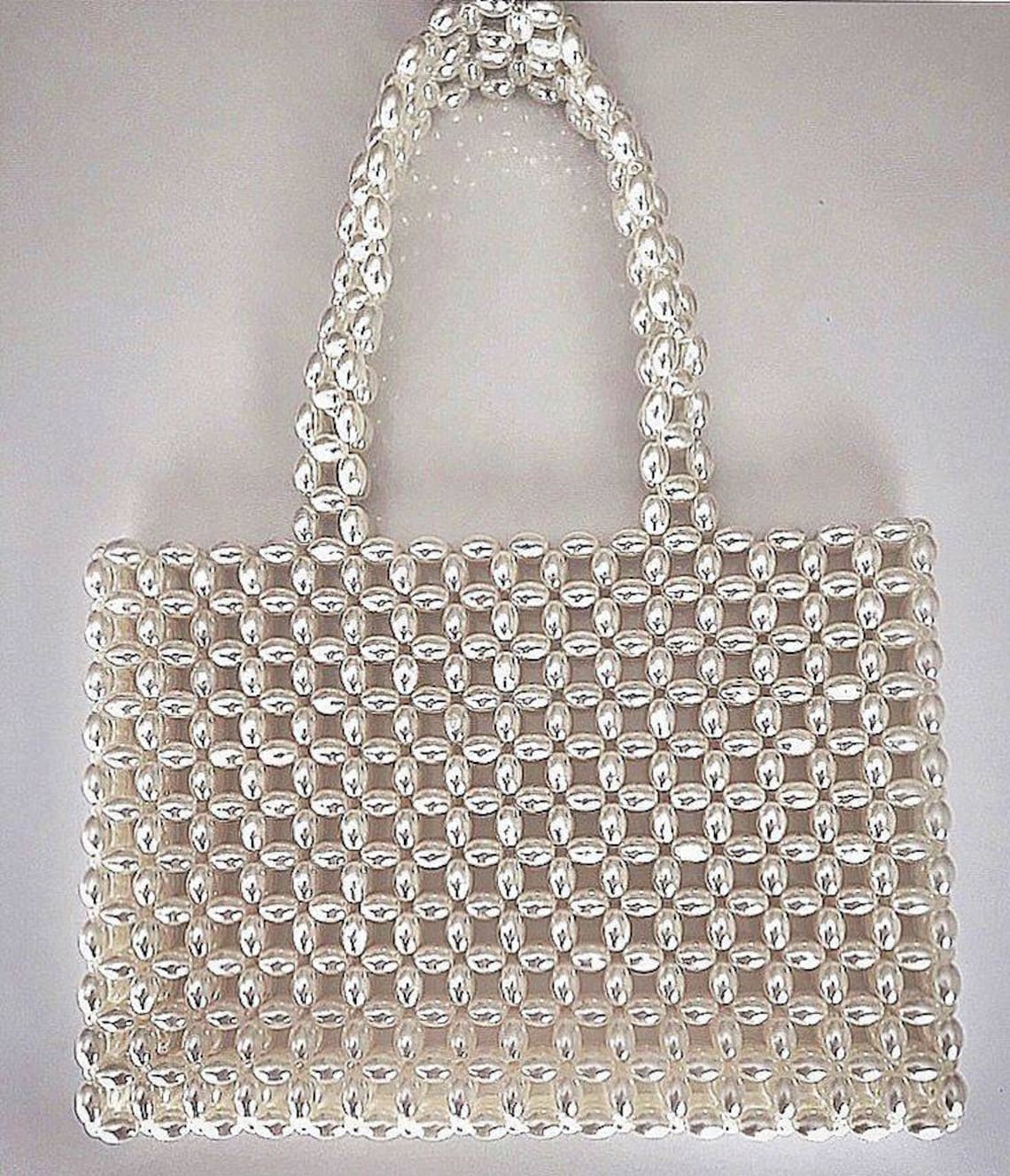 Sac à main perlé fait à la main sac à main perlé de perles Etsy