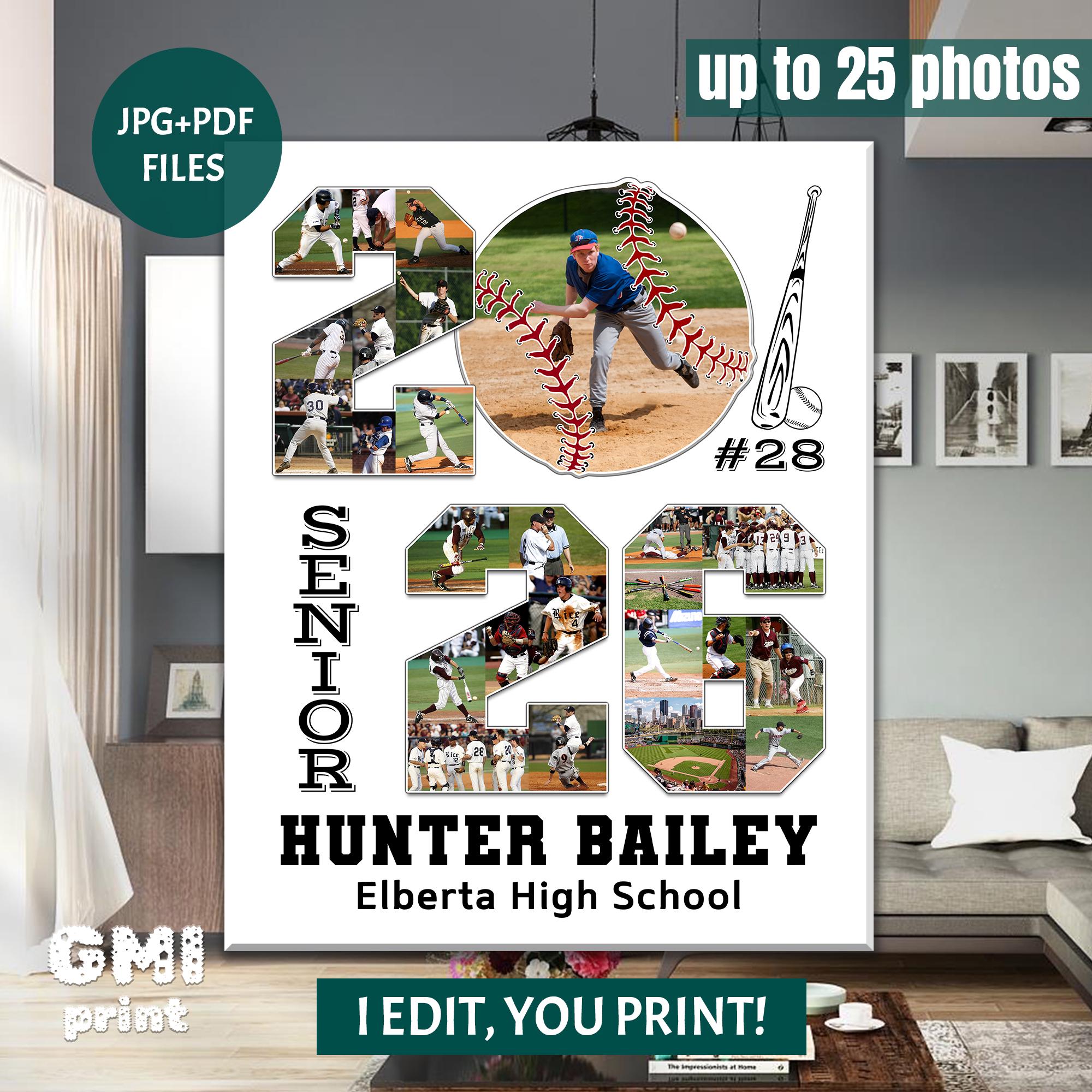 2026 Year Baseball Collage for Player, 2026 Baseball Picture Collage ...