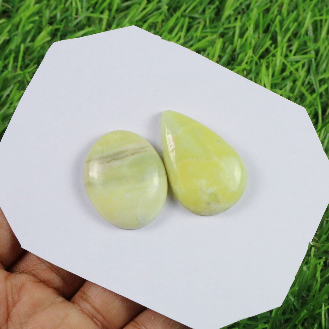 Elegant Natural Yellow Serpentine Loose Gemstone Beautiful Etsy