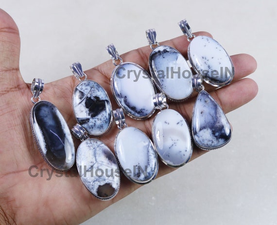 925 Silver Plated DENDRITIC AGATE & Other Gemstone HANDCRAFTED Pendant Jewelry 925 Silver Plated DENDRITIC AGATE & Other Gemstone HANDCRAFTED Pendant Jewelry