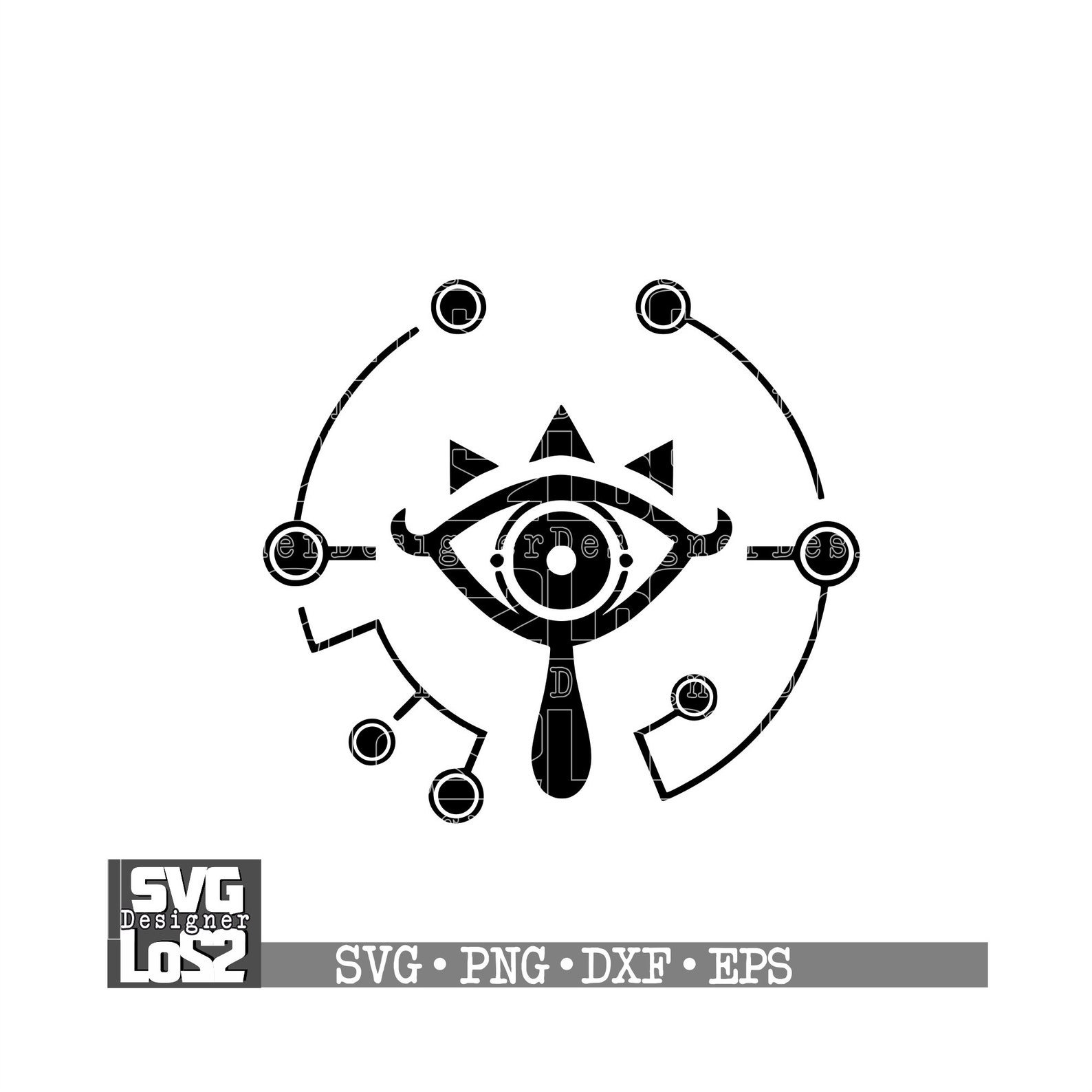 Zelda sheikah slate svg zelda svg clipart png Zelda Breath Etsy