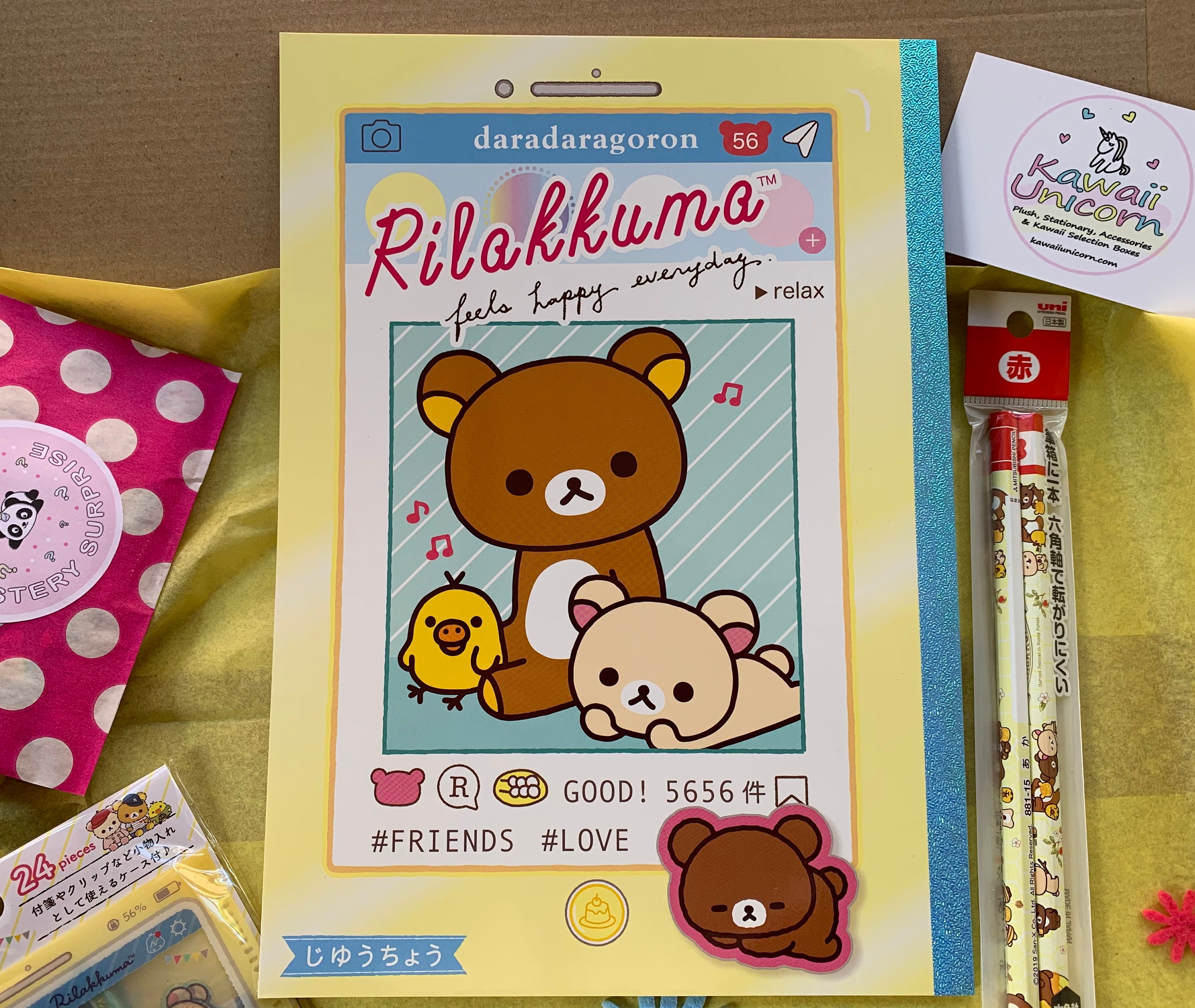 Rilakkuma Stationery Box Rilakkuma Notebook Rilakkuma | Etsy