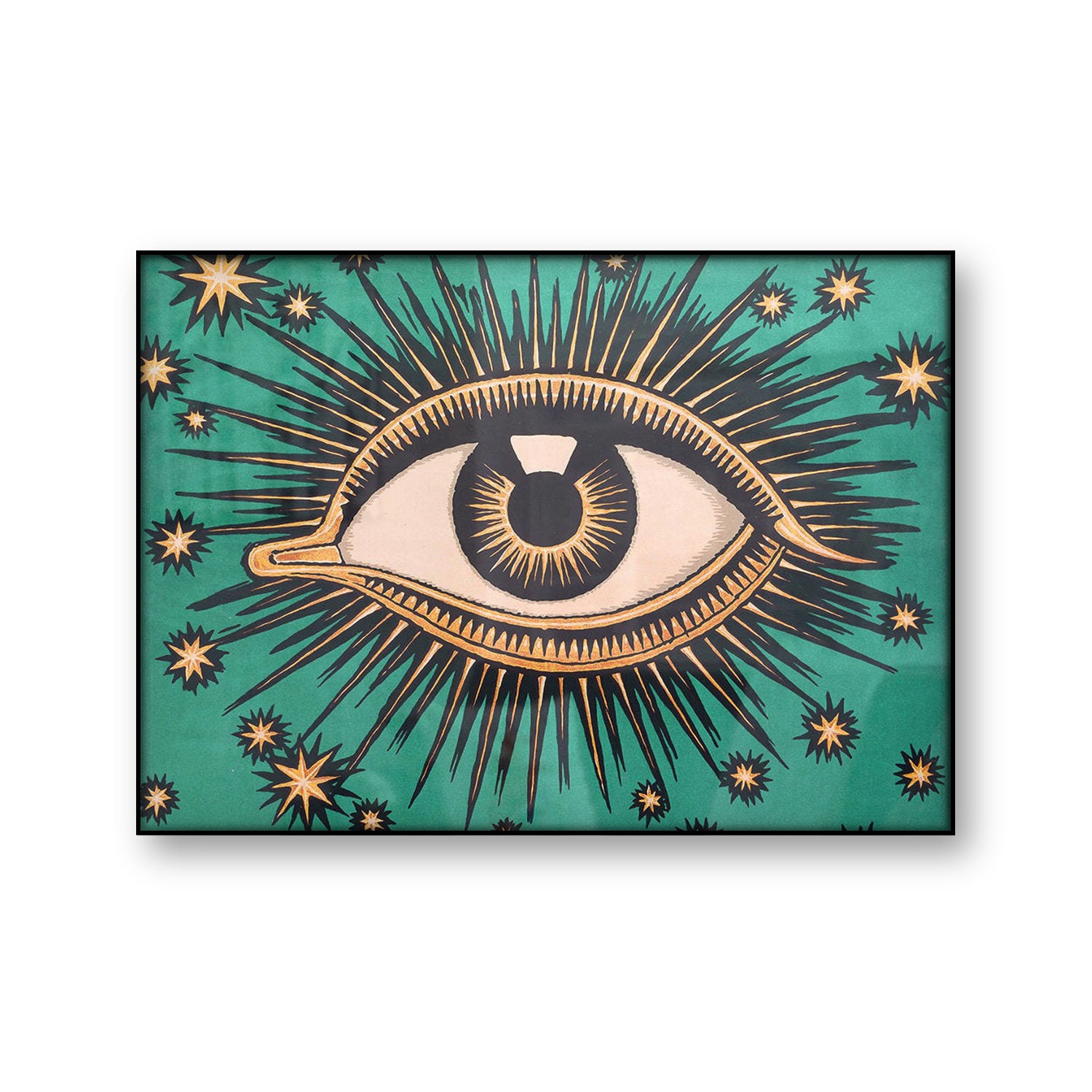 All Seeing Eye Evil Eye Fine Art Reprint on Canvas Etsy Ireland