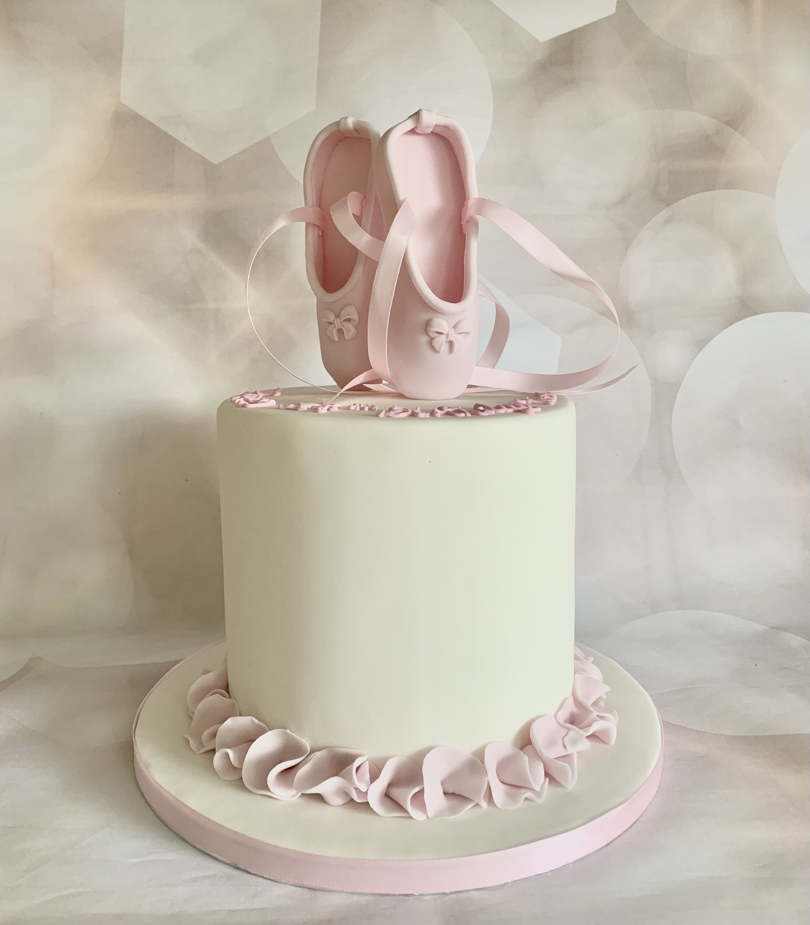 Handmade Sugar Ballet Slippers Shoes Cake Topper Decoration Wedding