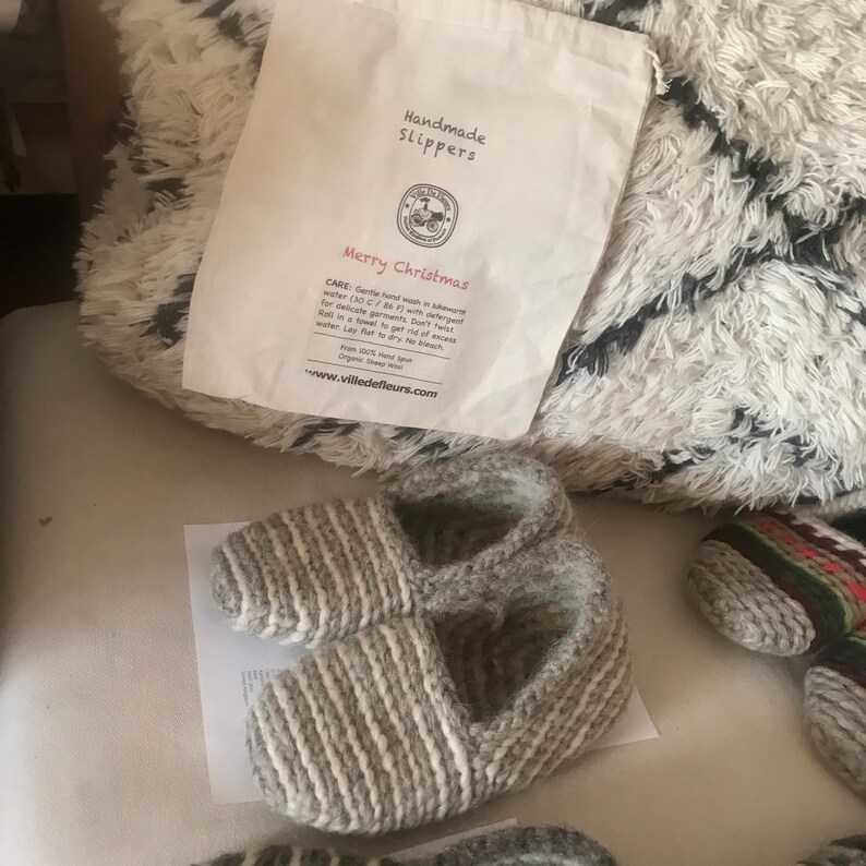 Handmade Unisex Organic Sheep Wool Slippers Lucky Dip - Etsy UK