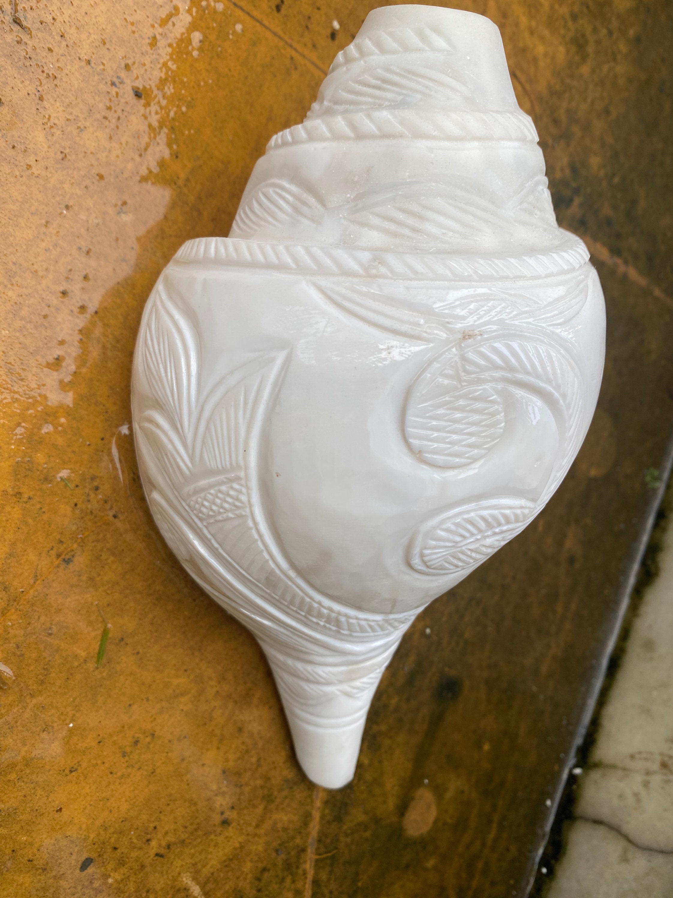 Om conch shell,Conch Shell Spiritual PujaBlowing Shankh big loud