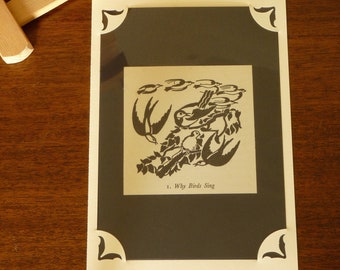 Por qué los pájaros sing - Tarjeta de felicitación - Prentiss Taylor Ilustración - Blank Inside