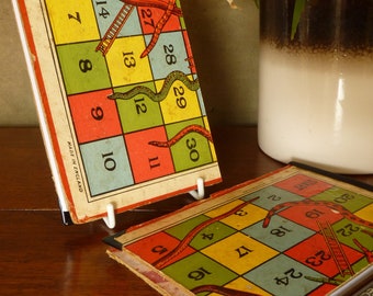 Upcycled Vintage Board Game A6 Hardcover Notebook Jotter – Blank 50 pages White Paper 80gsm