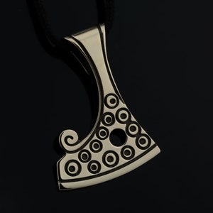 Axe of Perun, Norse Axe, Bronze Axe Pendant, Scandinavian Pendant, Norse Mythology Gift, Ancient Artifacts, Viking Necklaces