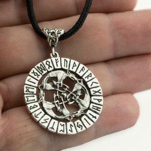 Viking Amulet, 925 Silver Pendants, Scandinavian Jewelry, Norse Mythology Gift, endless Knot Pendant, Viking Pendants, Viking Ornament