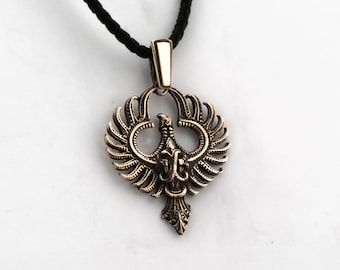 Pheonix Pendant, Viking Ornament, Ancient Artifacts, Bronze Casting, Viking Necklaces, Viking Artifact, Scandinavian Jewelry, Pagan Amulet