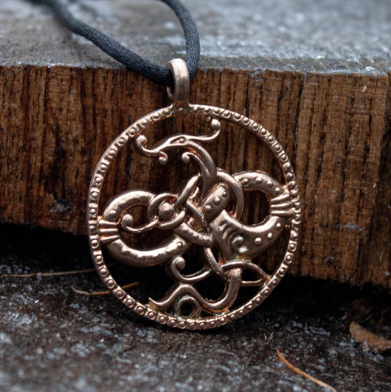 Jormungandr Pendant Viking Pendant Viking Necklace Viking Etsy