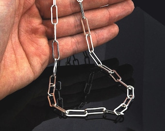Sterling Silver Chain Necklace: Unisex Celtic Viking Style