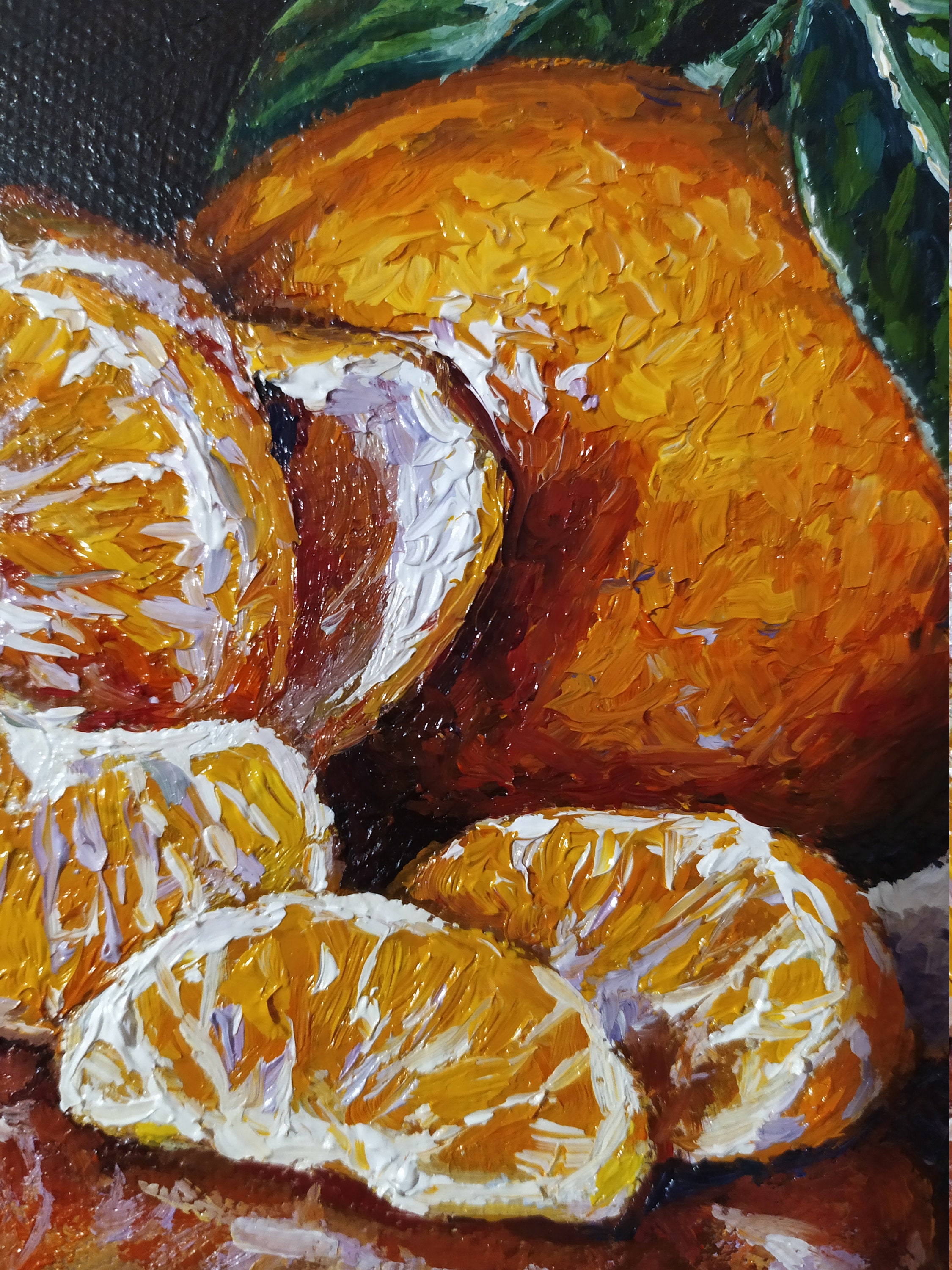 Mandarin Painting Clementine Painting Original Art Mini Still Etsy