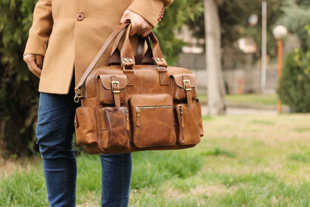 Leather Briefcase Bag Template & Pattern for Laser Cut and - Etsy Australia