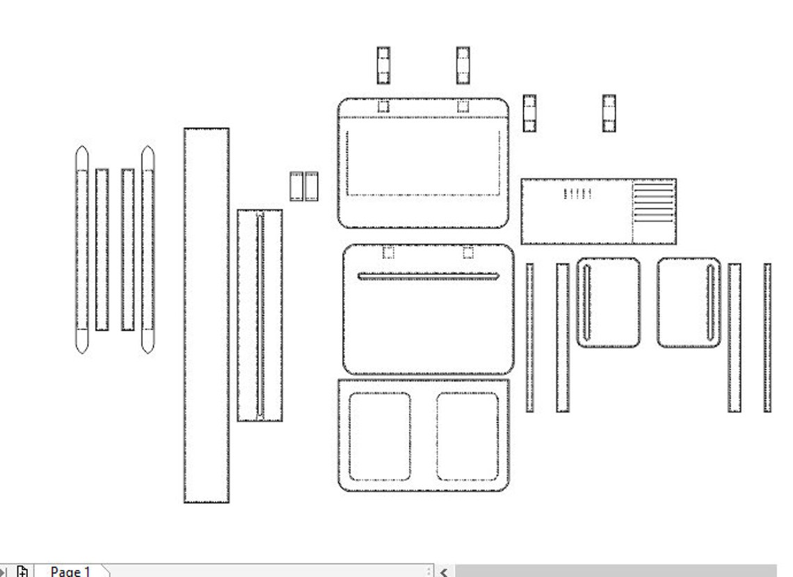 Leather Briefcase Bag Template & Pattern for Laser Cut and - Etsy
