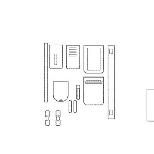 Modèle de sac à bandoulière en cuir et motif pour la découpe au laser et limpression cdr, dxf et fichier pdf image 4