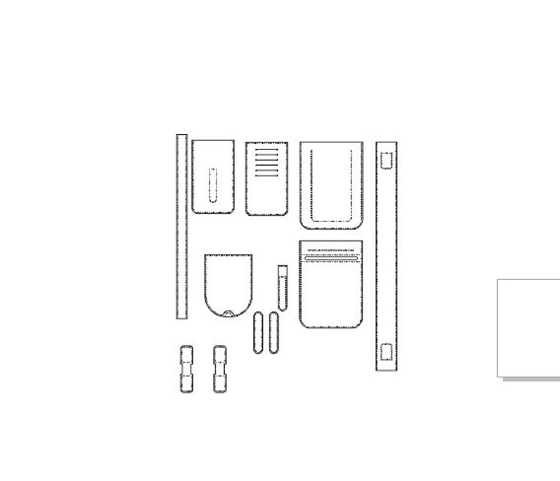 Modèle de sac à bandoulière en cuir et motif pour la découpe au laser et limpression cdr, dxf et fichier pdf image 4