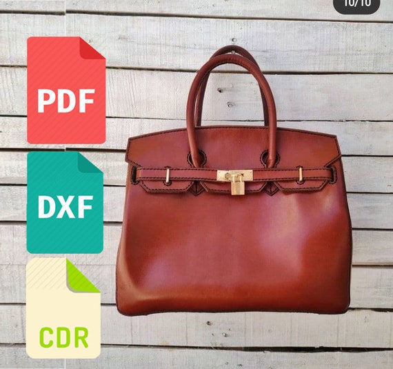 Leather Women Bag Template & Pattern for Laser Cut and Print 