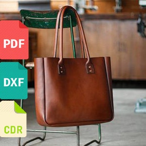 Leder Frauen Tasche Vorlage & Schnittmuster für Laser geschnitten und Druck cdr, dxf und pdf Datei