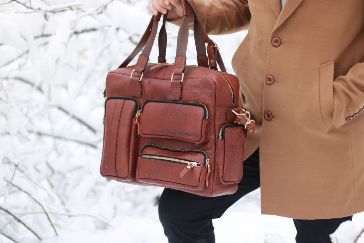 Leather Briefcase Bag Template & Pattern for Laser Cut and | Etsy